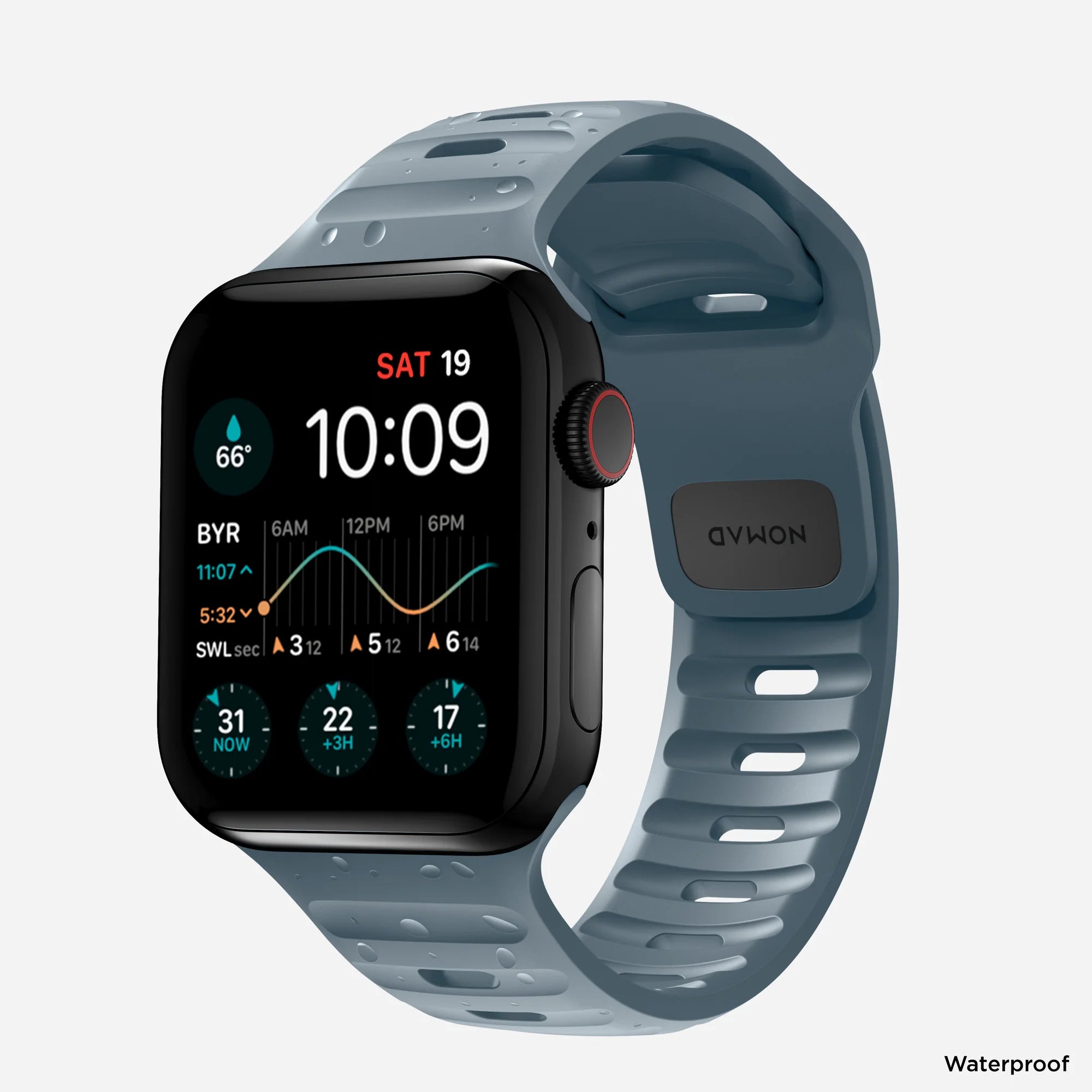 Nomad Sport Apple Watch Silikonarmband (Marineblau)