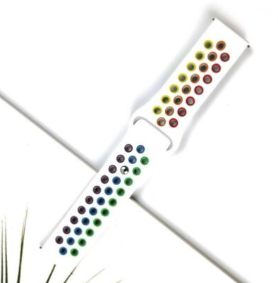 Amazfit Bip 3 (Pro) Sport Strap (White/Colourful)