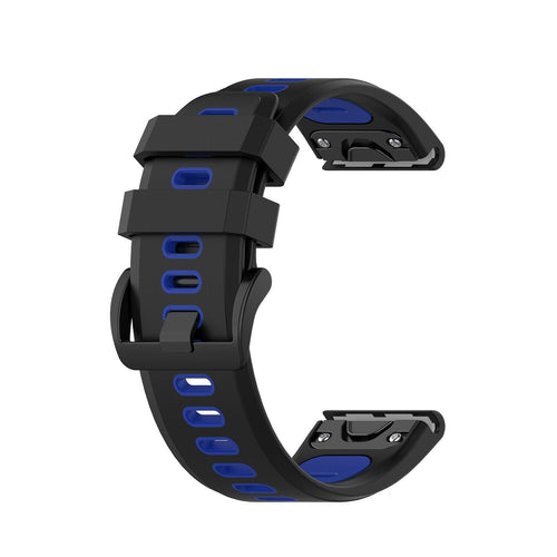 Garmin Tactix 8 - 51mm Schnalle Sport Amrband (Schwarz/Blau)