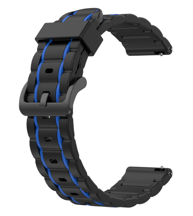 Suunto Run Sport Strap with Buckle (Black/Blue)