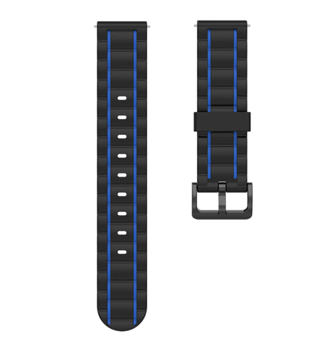 Suunto 9 Peak Pro Sport Strap with Buckle (Black/Blue)