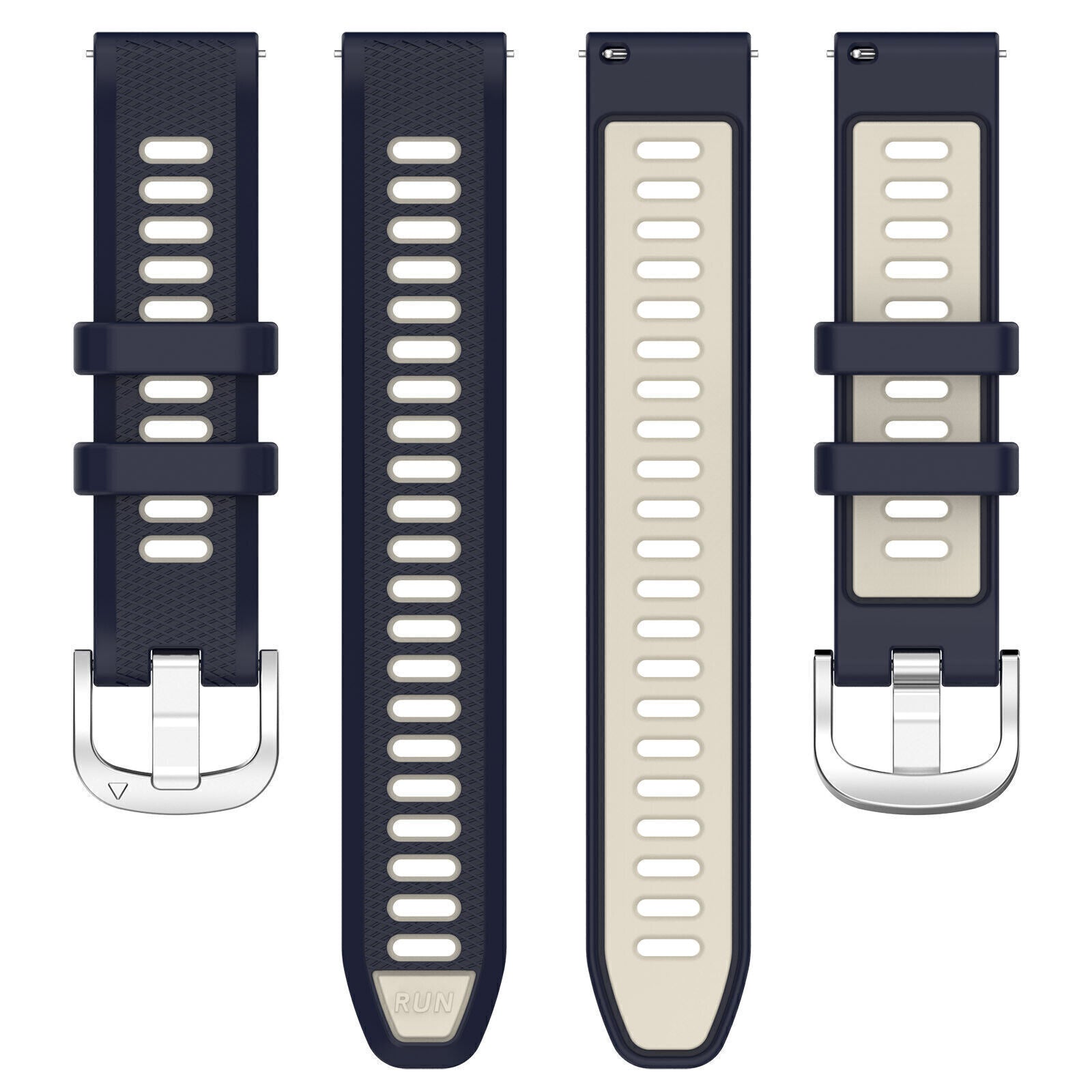 Garmin Venu 4 Sportarmband mit Schnalle (Dunkel Blau/Beige)