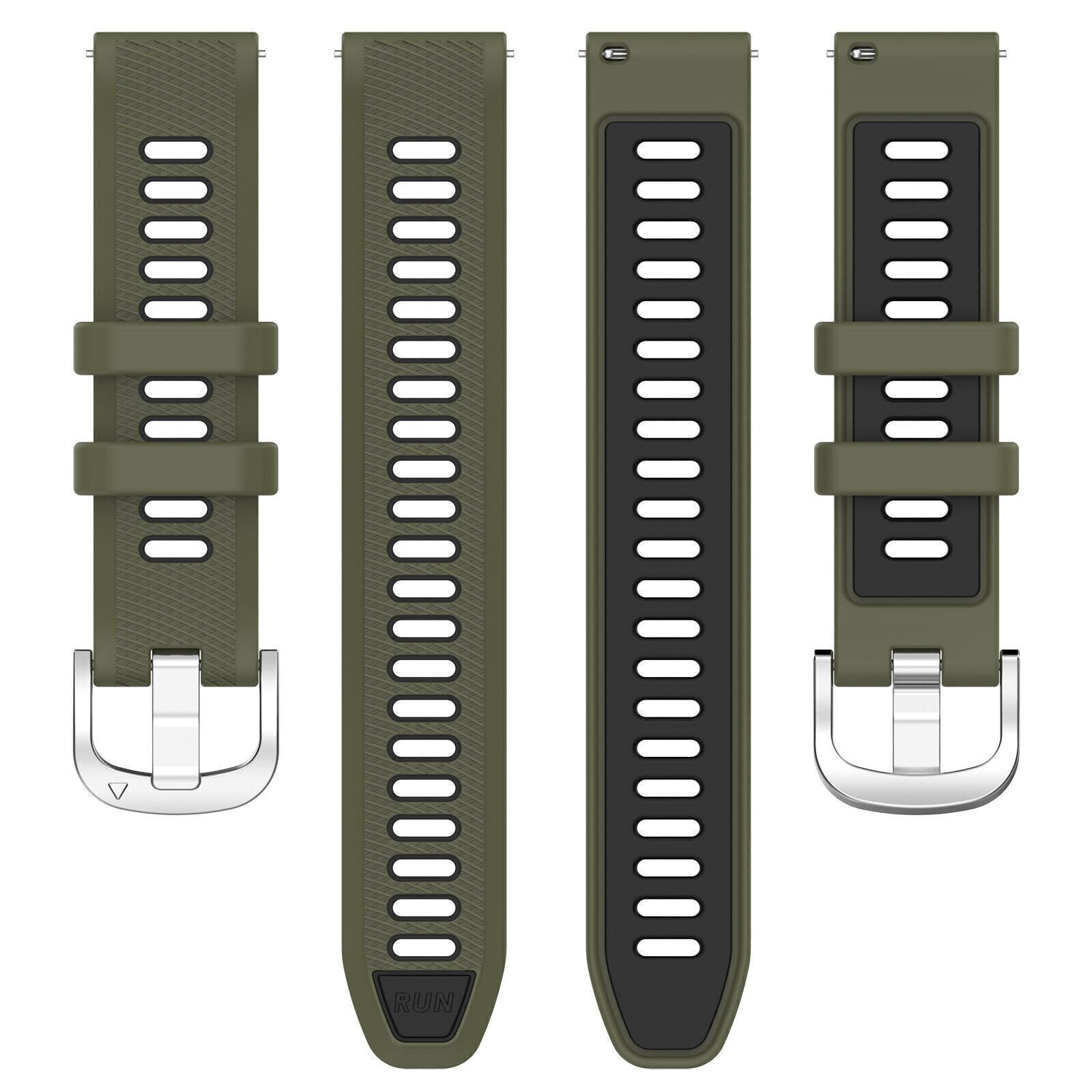 Garmin Vivomove 3 Sport Buckle Strap (Olive Green/Black)