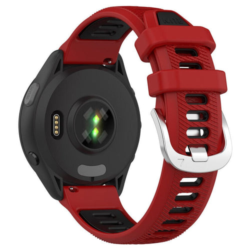 Correa deportiva con hebilla Garmin Vivomove Luxe (rojo/negro)