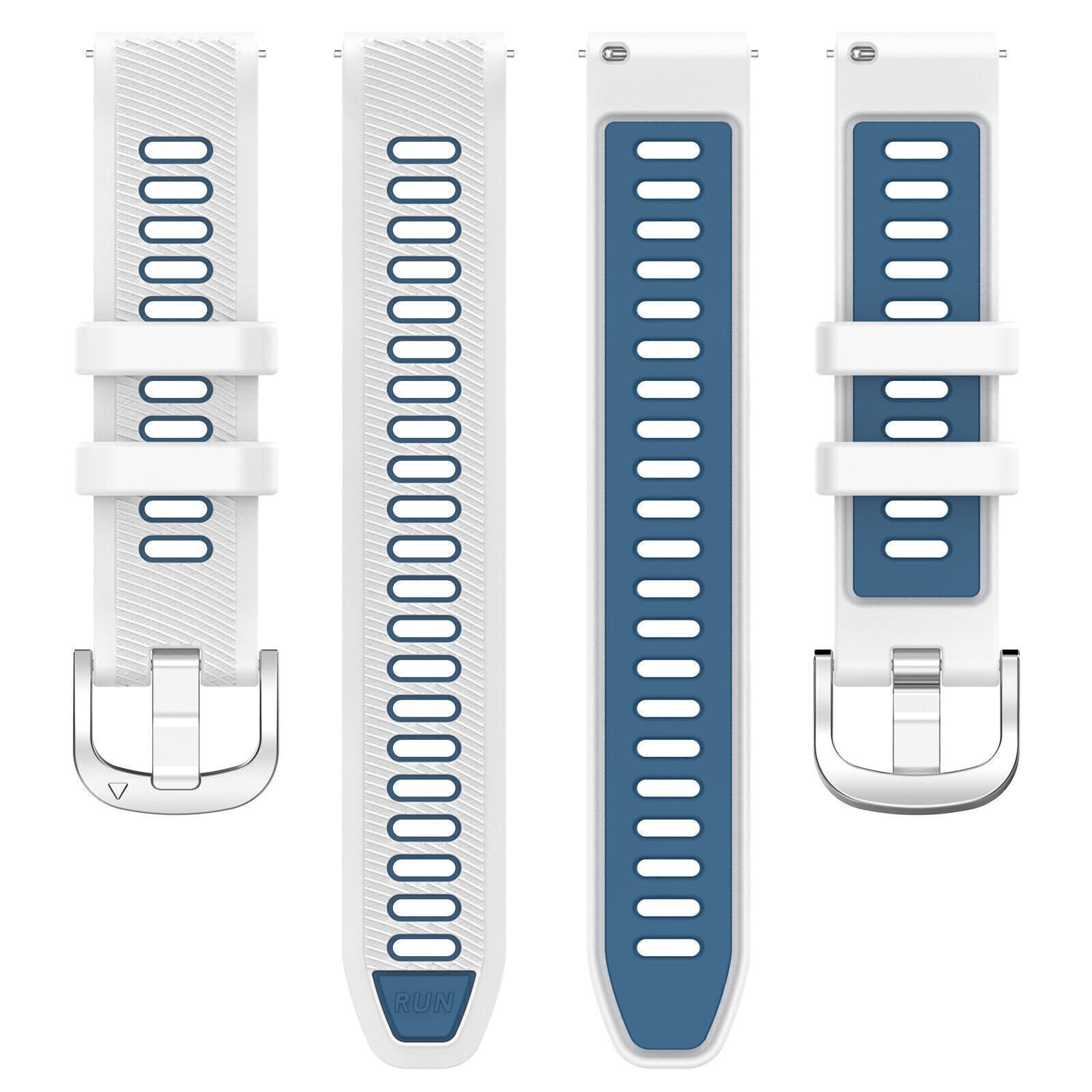 Garmin Vivomove Luxe Sport Buckle Strap (White/Blue)