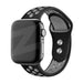 Bandz Apple Watch Dual Snap Sportarmband (Schwarz/Grau)