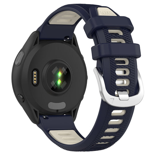 Garmin Forerunner 570 - 42mm sport gesp bandje (donkerblauw/beige)