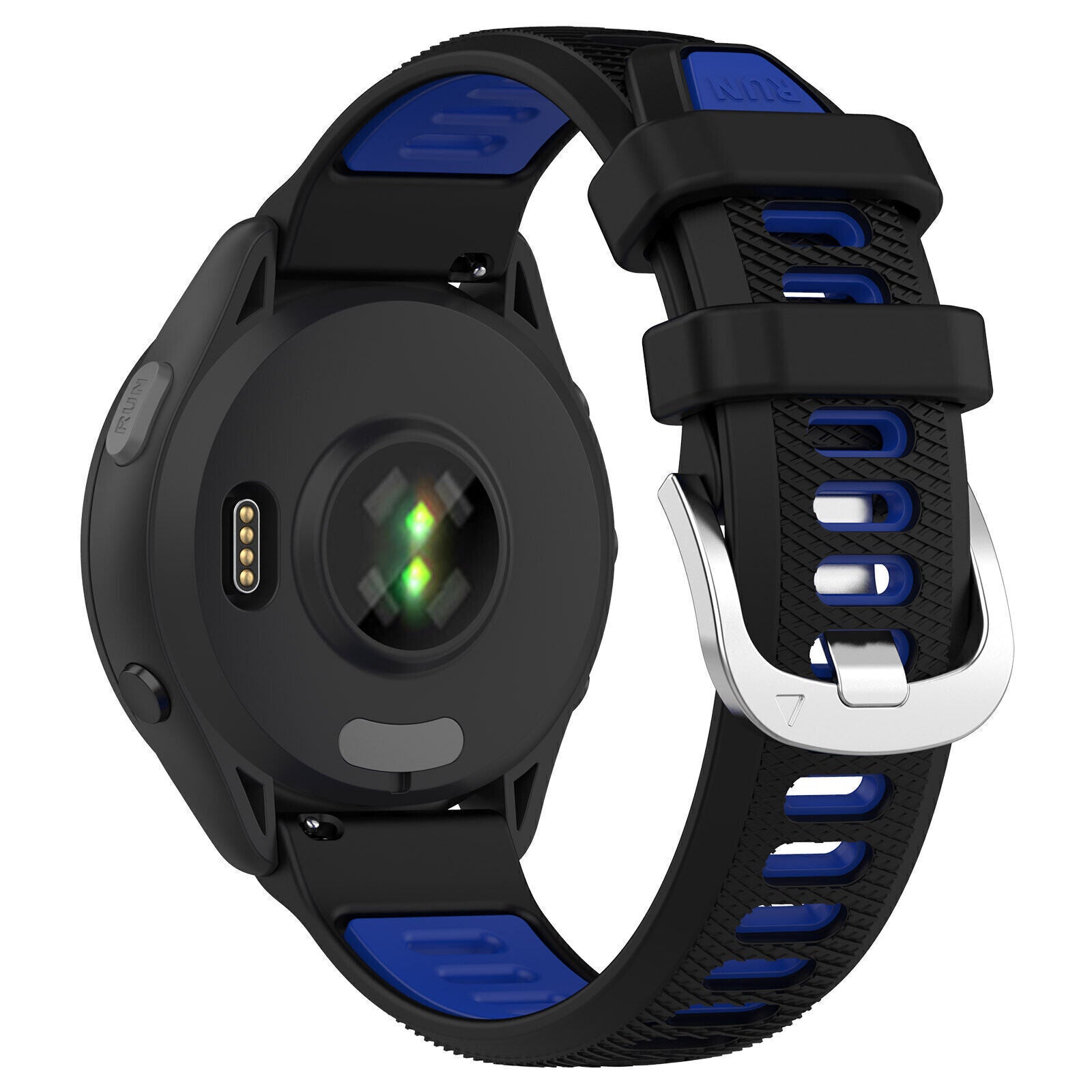 Correa deportiva con hebilla Garmin Forerunner 570 - 42mm (negro/azul)