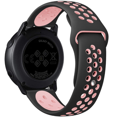 Samsung Galaxy Watch Aktives Sportarmband (schwarz/rosa)