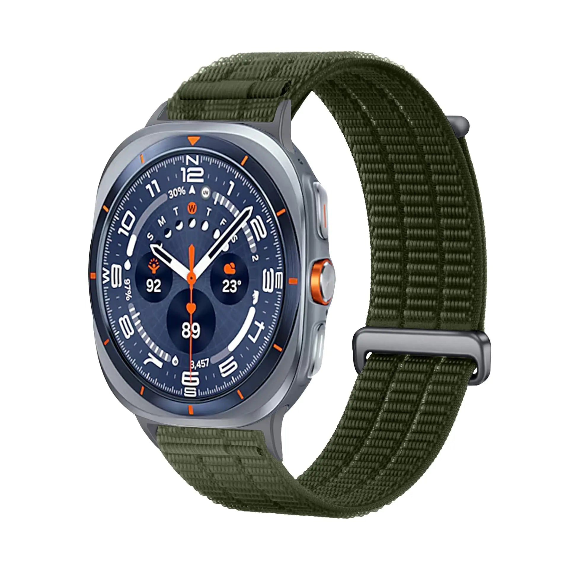 Samsung Galaxy Watch Ultra nylon air band (donkergroen)