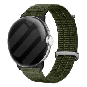 Correa nylon air Google Pixel Watch 4 - 45mm (verde oscuro)
