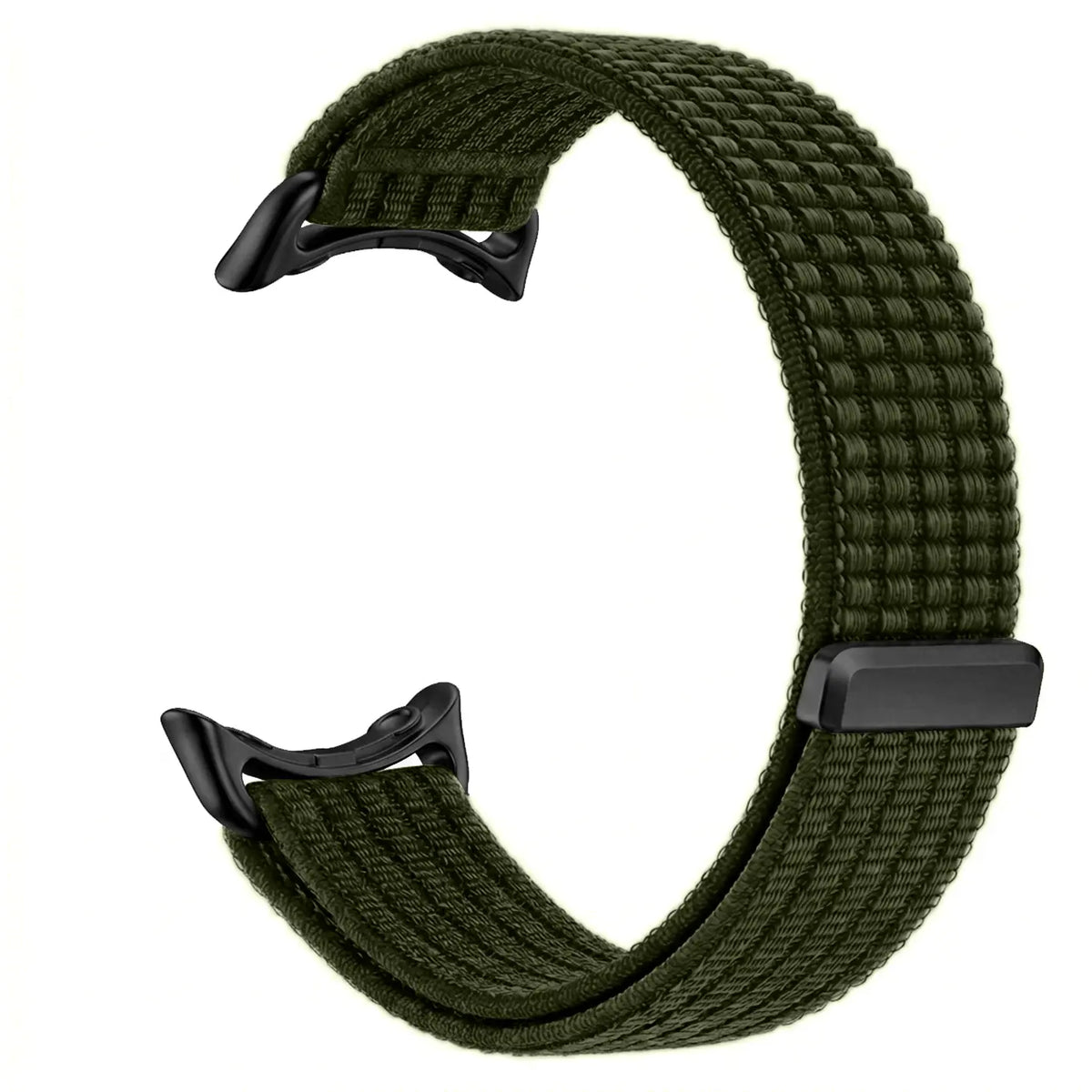 Google Pixel Watch 5 - 45mm Ultradünnes Nylonband (Dunkelgrün)