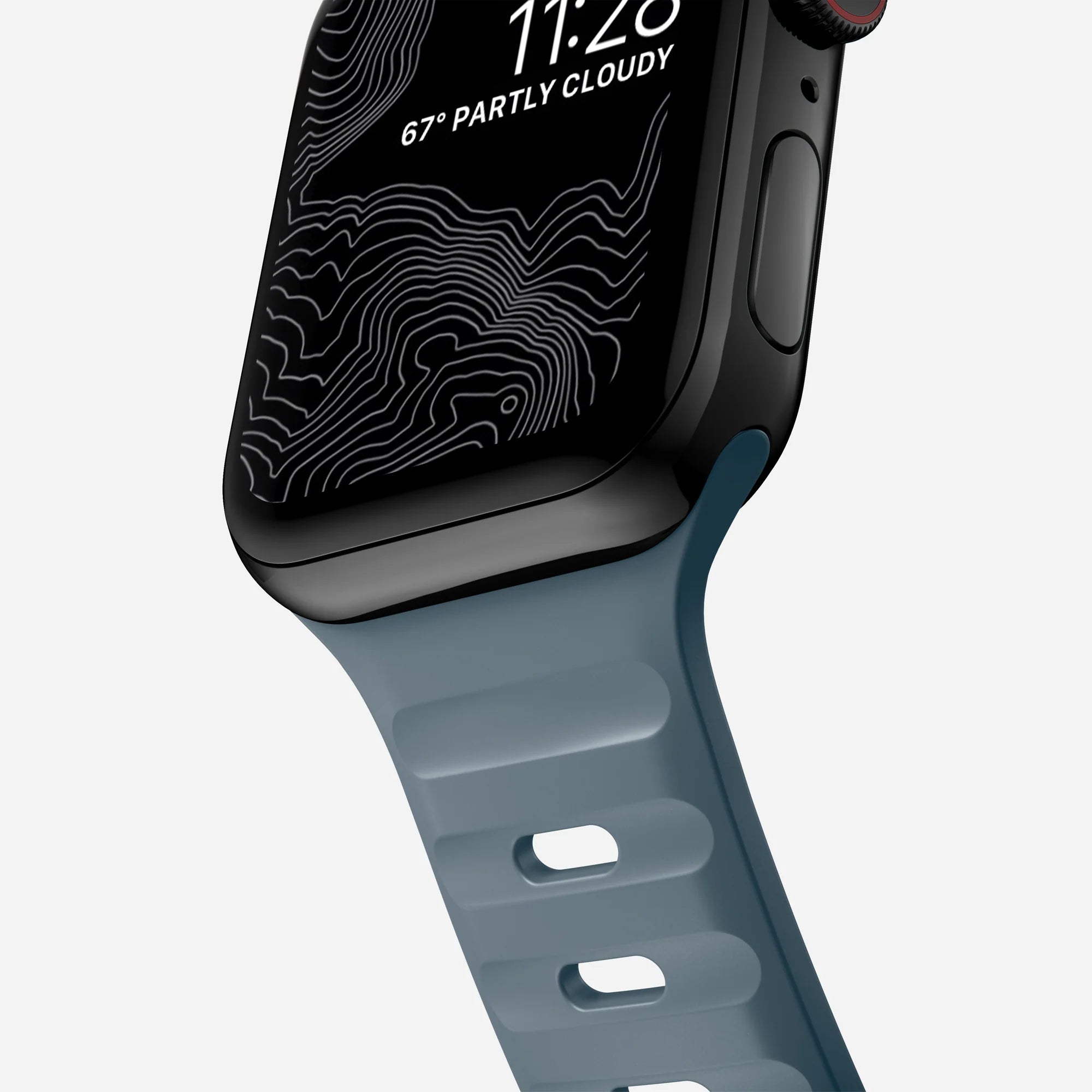 Nomad Sport Apple Watch Silikonarmband (Marineblau)