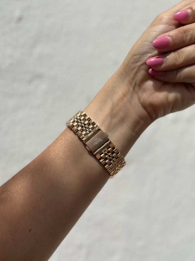 xoxo Wildhearts Fossil Gen 5e 44mm Steel Strap (Rose Gold)