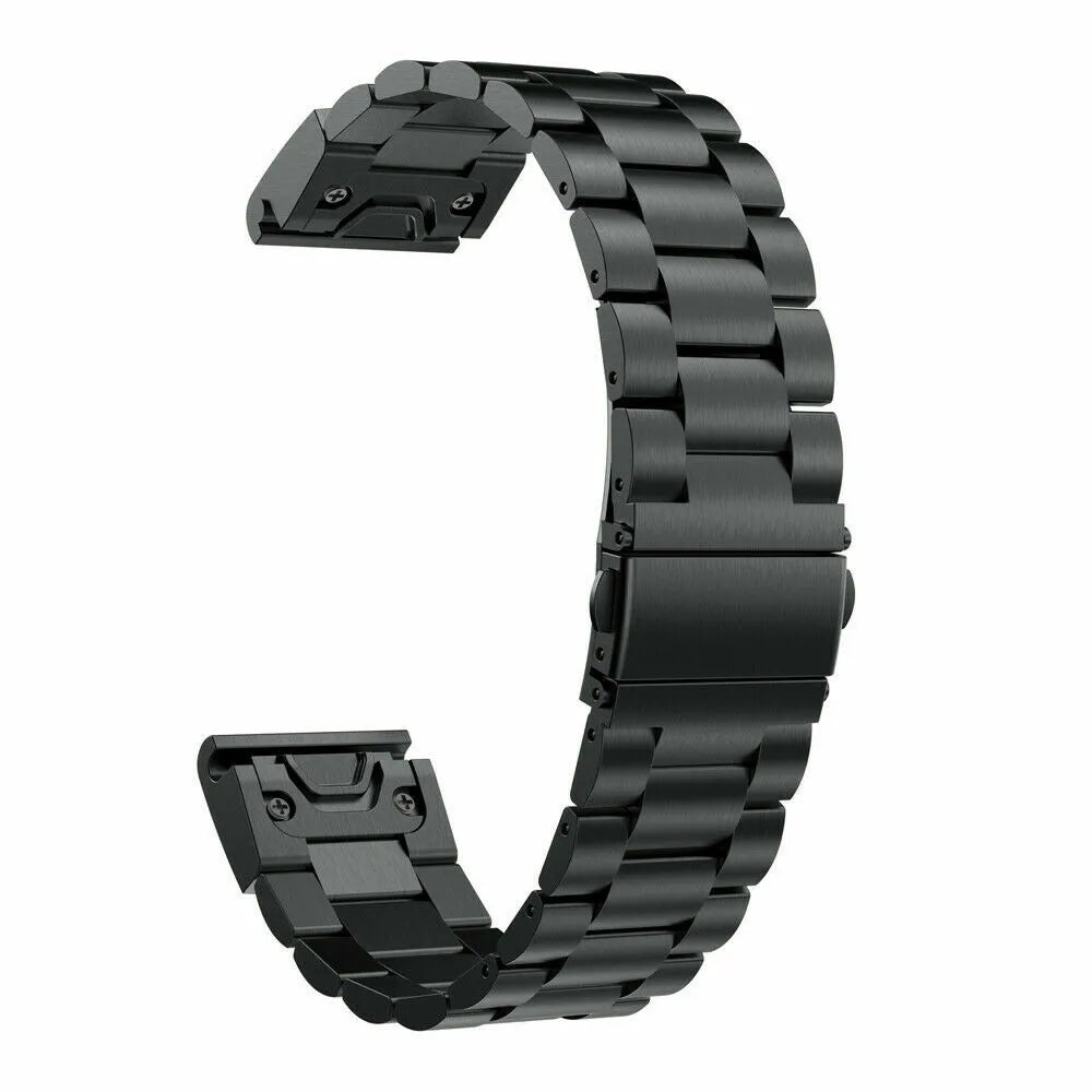 Garmin Quatix 5 / 6 / 7 Steel Strap (Black)