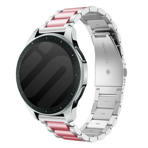 Bracelet acier Garmin Vivomove sport (argent/rose)