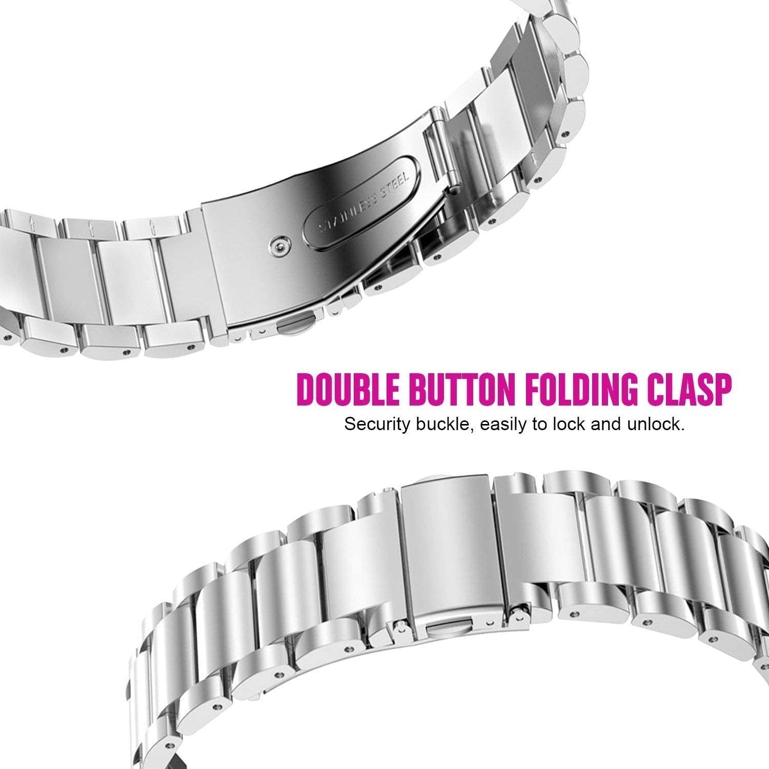 Huawei Watch GT 5 - 41mm stalen band (zilver)