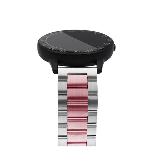 Huawei Watch GT 5 Pro - 42mm stalen band zilver/roze