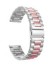 Withings Steel HR - Correa de acero de 36 mm (plata/rosa)