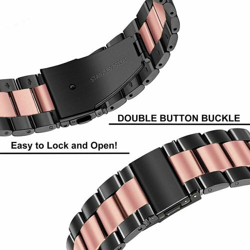 Bracelet acier Xiaomi Watch S4 - 41mm (noir/rose)