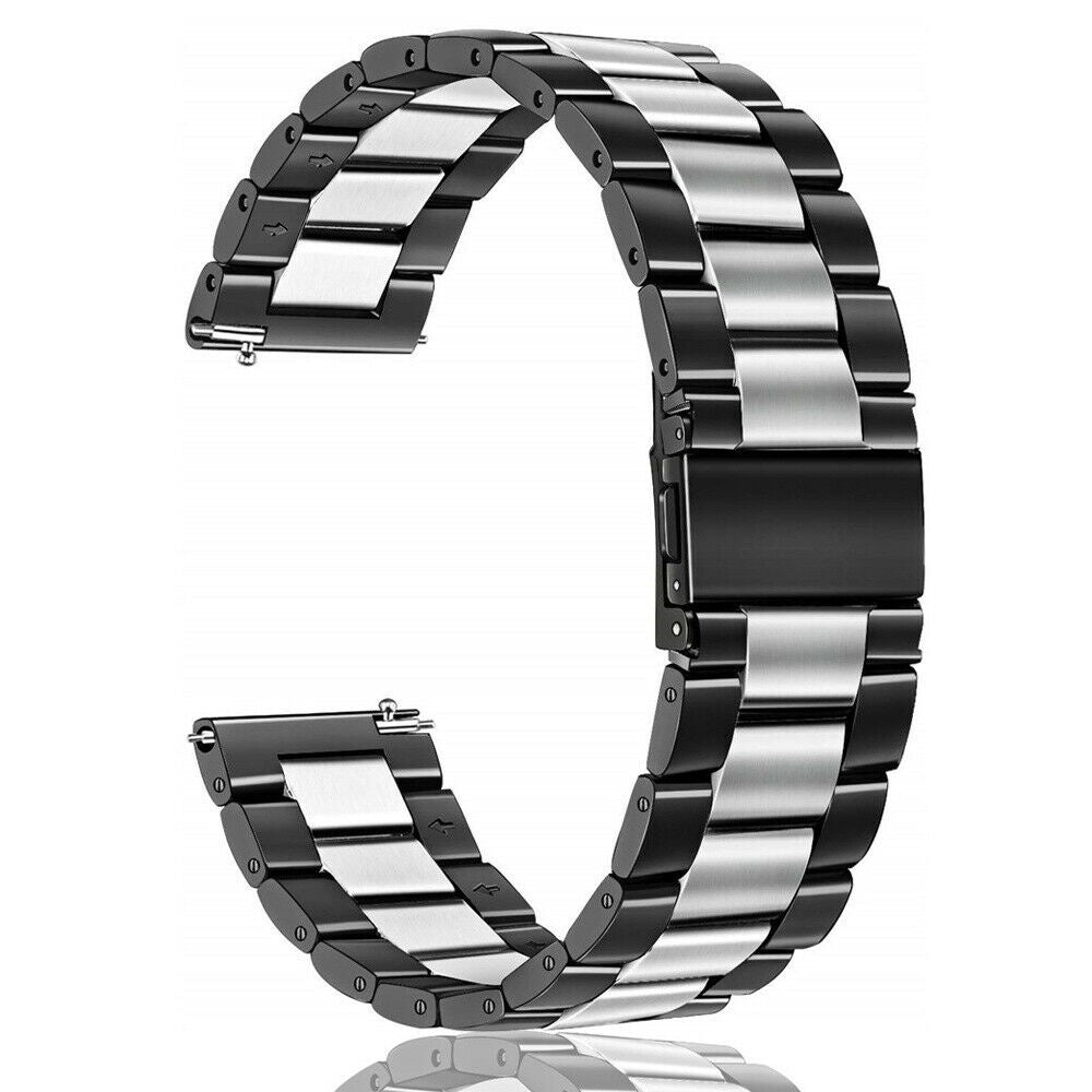 Garmin Vivoactive 4 Steel Strap (Black/Silver)