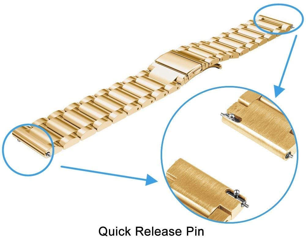Garmin Forerunner 265 Stahlarmband (Gold)