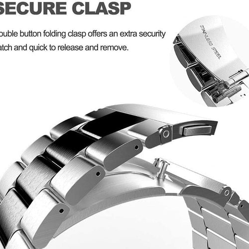 Correa acero Garmin Approach S50 (plateado/negro)