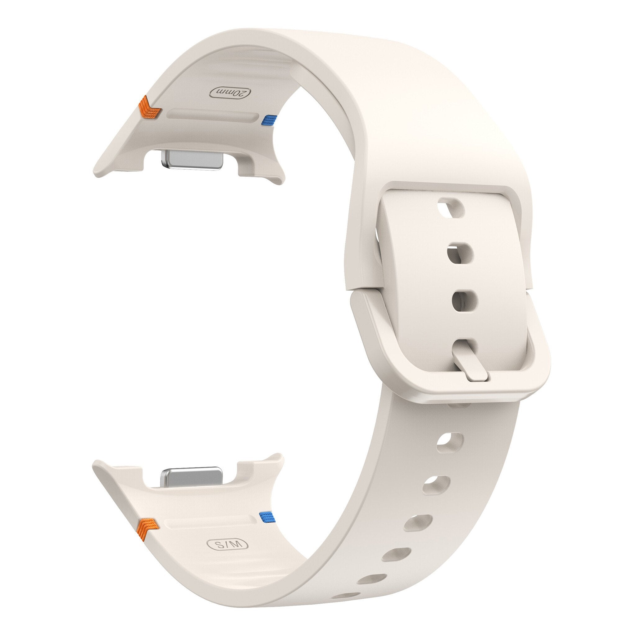Correa silicona Samsung Galaxy Watch 8 - 40mm (blanco estrella)