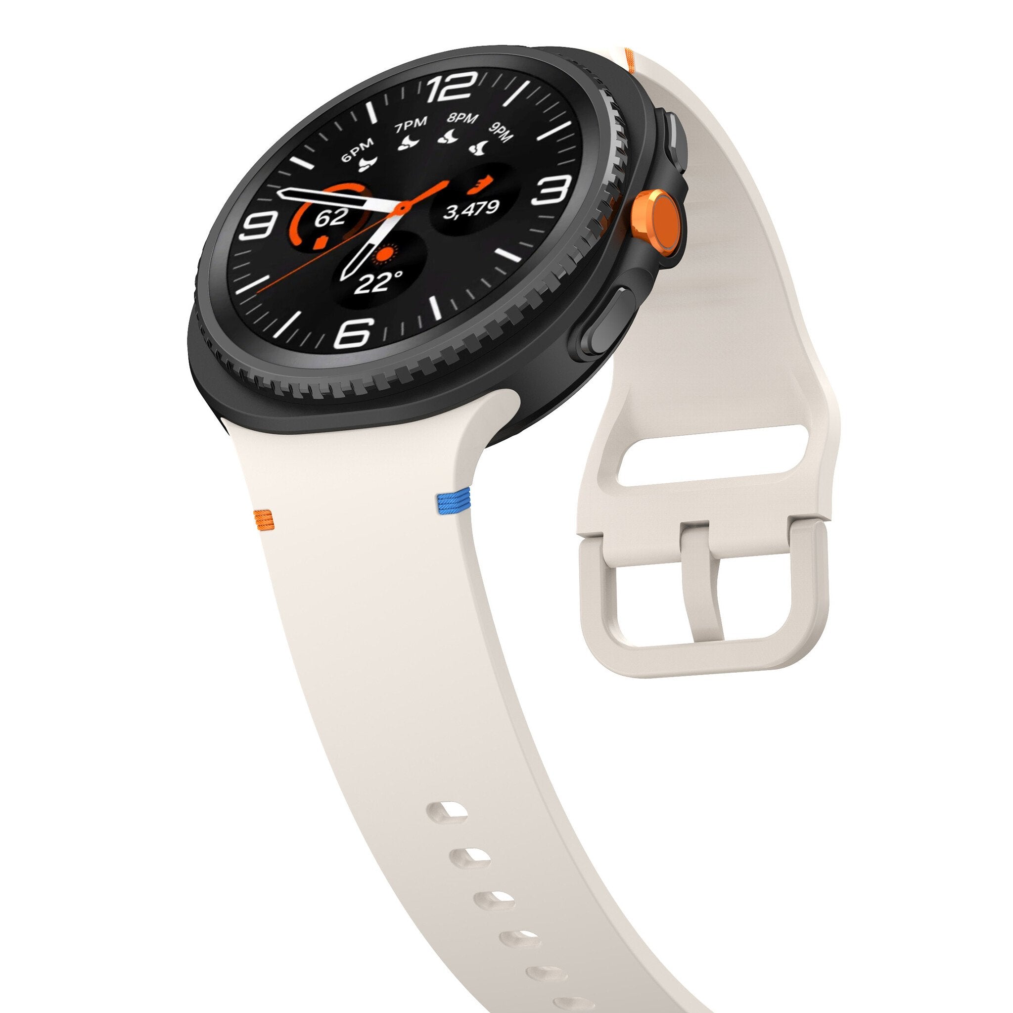 Correa silicona Samsung Galaxy Watch 8 - 40mm (blanco estrella)