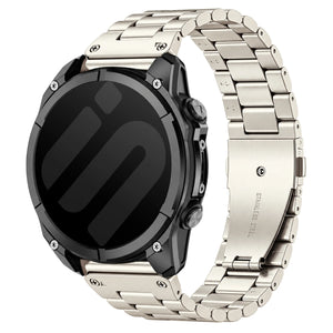 Bracelet acier premium Garmin Approach S72 - 47mm (lumière stellaire)