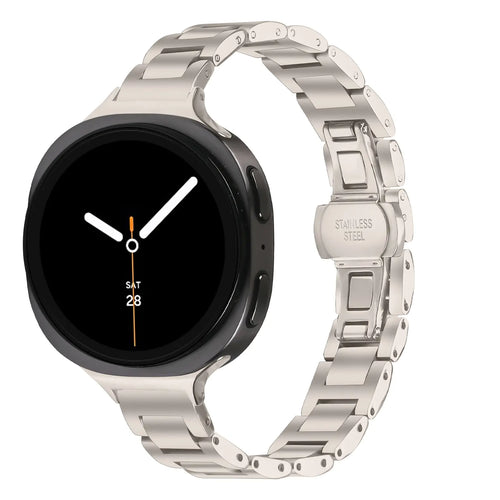 Correa acero delgada Samsung Galaxy Watch 9 - 40mm (blanco estrella)