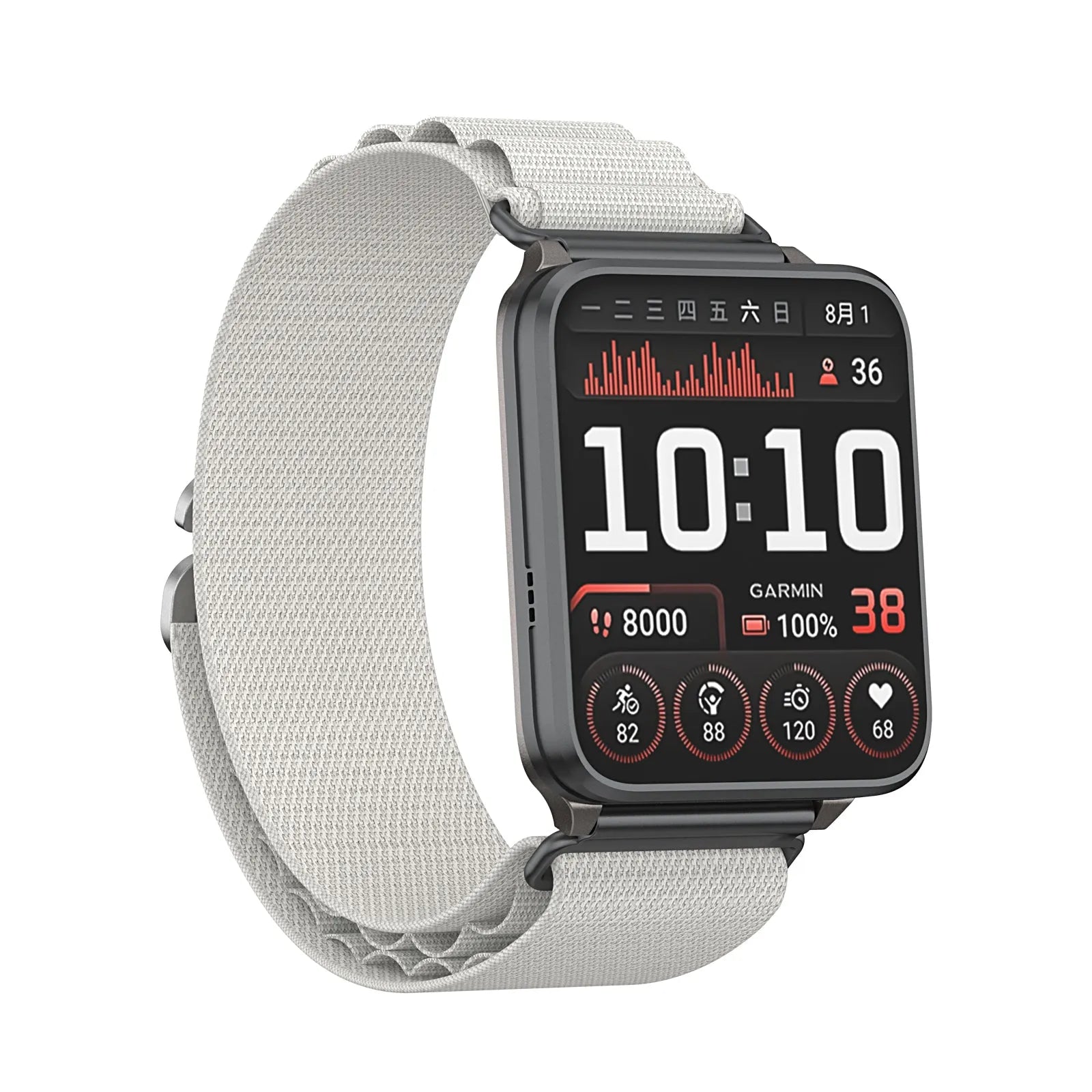 TicWatch Pro 5 Enduro Alpine nylon bandje (sterrenlicht)