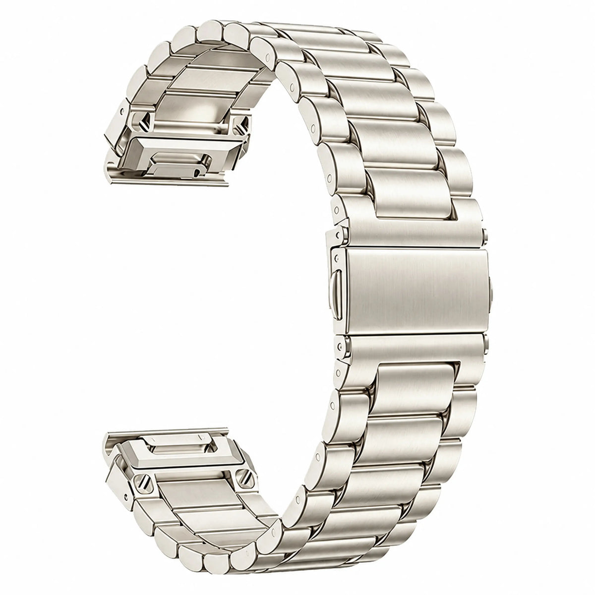 Bracelet acier premium Garmin Approach S72 - 47mm (lumière stellaire)