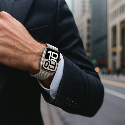 Apple Watch wave nylon band (sterrenlicht)