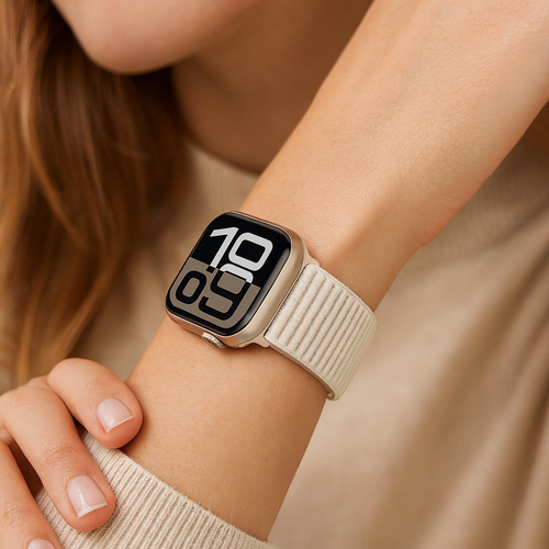 Apple Watch wave nylon band (sterrenlicht)