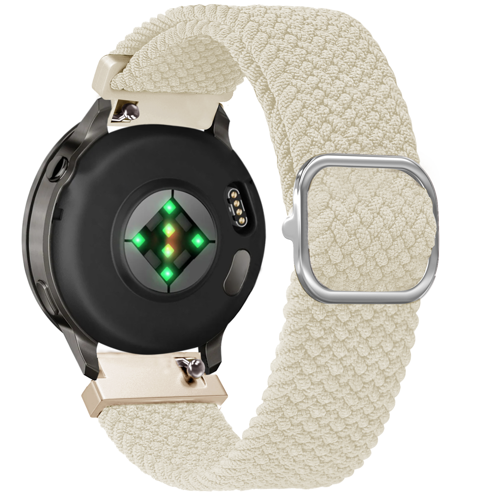 Bandz Correa trenzada ajustable Garmin Venu 4 - 41mm (blanco estrella)