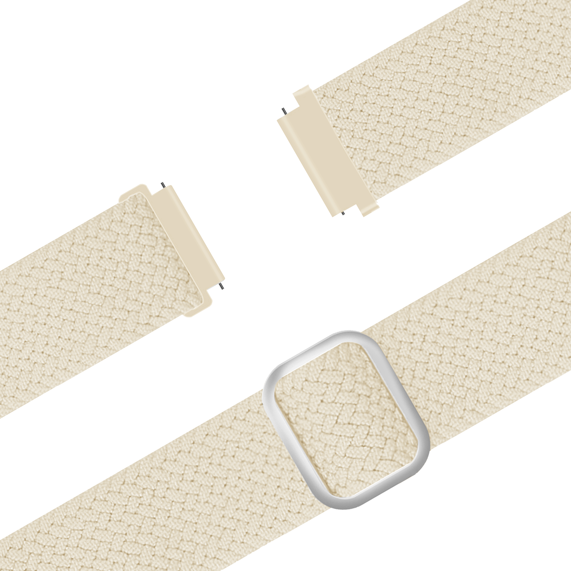 Bandz Correa trenzada ajustable Garmin Vivoactive 4s (blanco estrella)