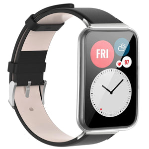 Correa cuero Huawei Watch Fit SE (negra)