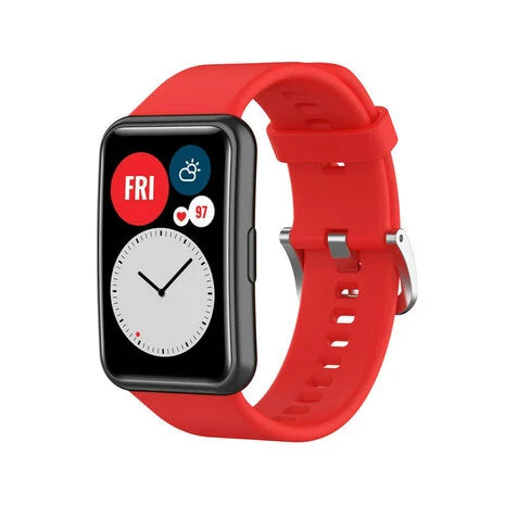 Correa silicona Huawei Watch Fit SE (rojo)