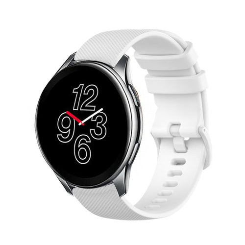 Bracelet silicone de luxe OnePlus Watch 3 (blanc)