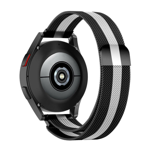 Correa milanesa Oppo Watch X (negro/blanco)