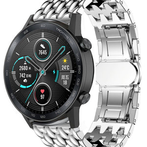 Correa acero Dragon Honor Magic Watch 2 (plateado)