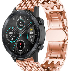 Honor Magic Watch 2 stalen draak band (rosé goud)