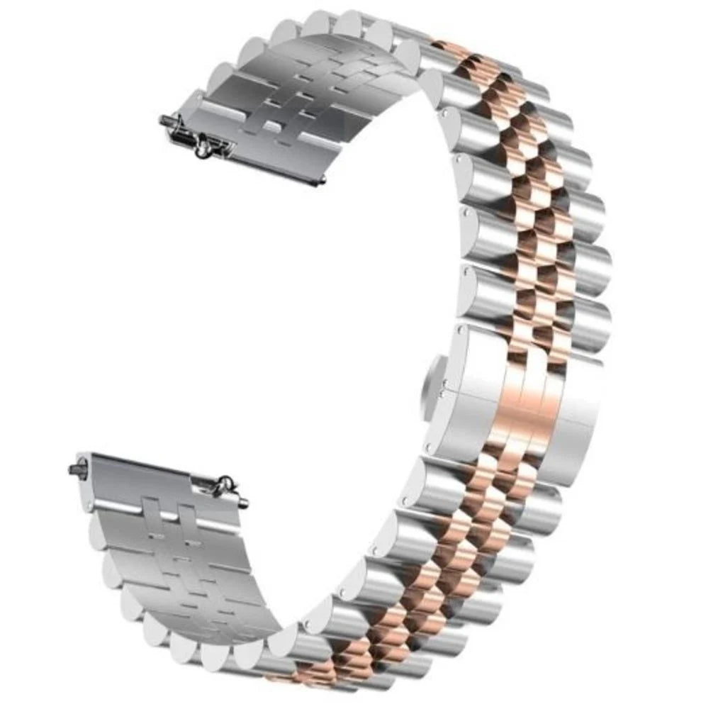 Samsung Galaxy Watch Active Jubilee stalen band (zilver/rosé goud)