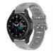 Samsung Galaxy Watch 4 Classic 42mm Silikonarmband mit Muster (Grau)