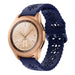 Samsung Galaxy Watch 42mm Silikonarmband mit Muster (Dunkelblau)