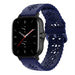 Amazfit GTS 2 Silicone Strap Patterned (Dark Blue)