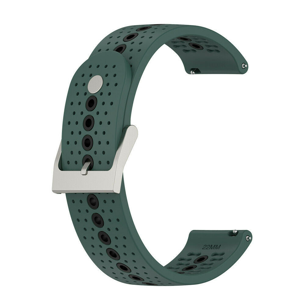 Suunto Run Silikonarmband (grün/schwarz)