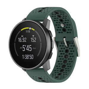 Suunto Race (S) Silikonarmband (Grün/Schwarz)