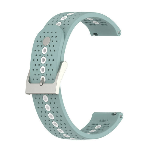 Suunto Race (S) siliconen bandje (groen-grijs/wit)
